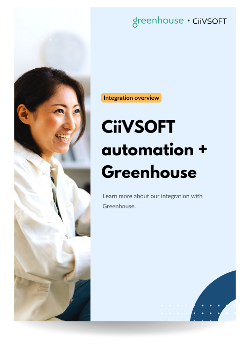 CiiVSOFT job application screening for greenhouse