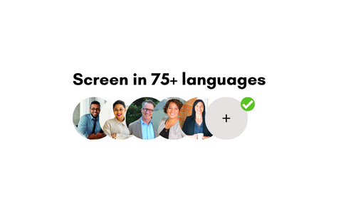 Job application screening in different languages